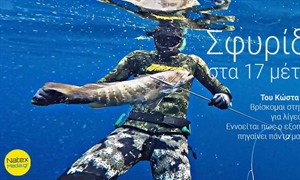 Σφυρίδα στη Κύθνο, στα 17 μέτρα!